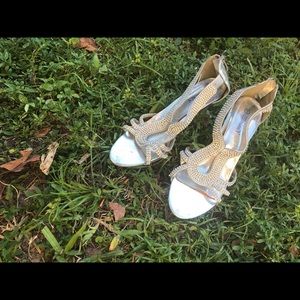 Silver Diamond Heels